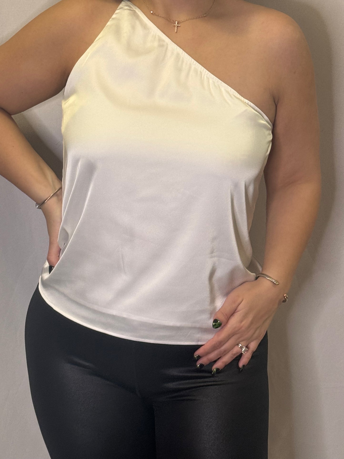 Snow Satin Top