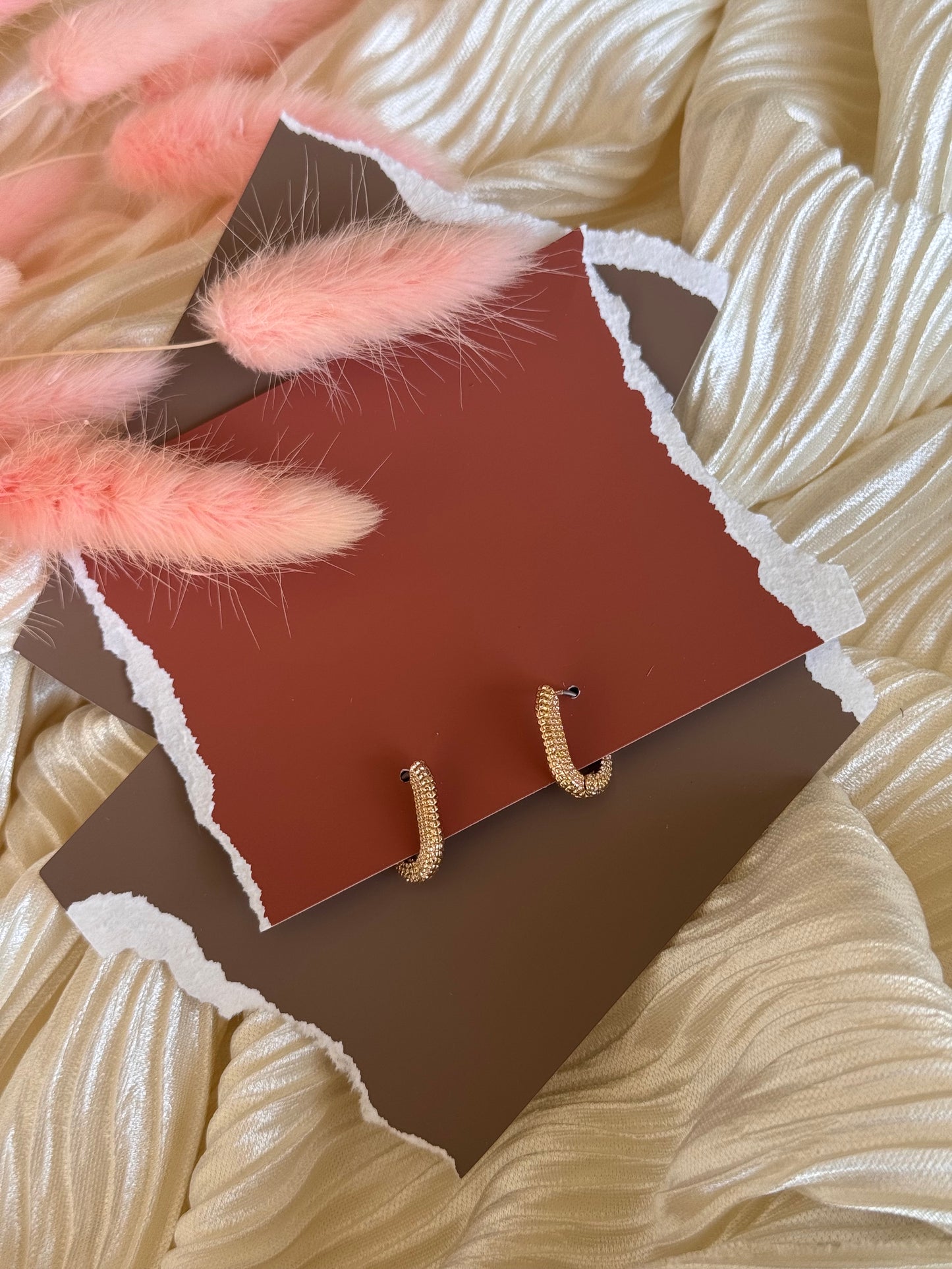 Rigged Huggie Earrings