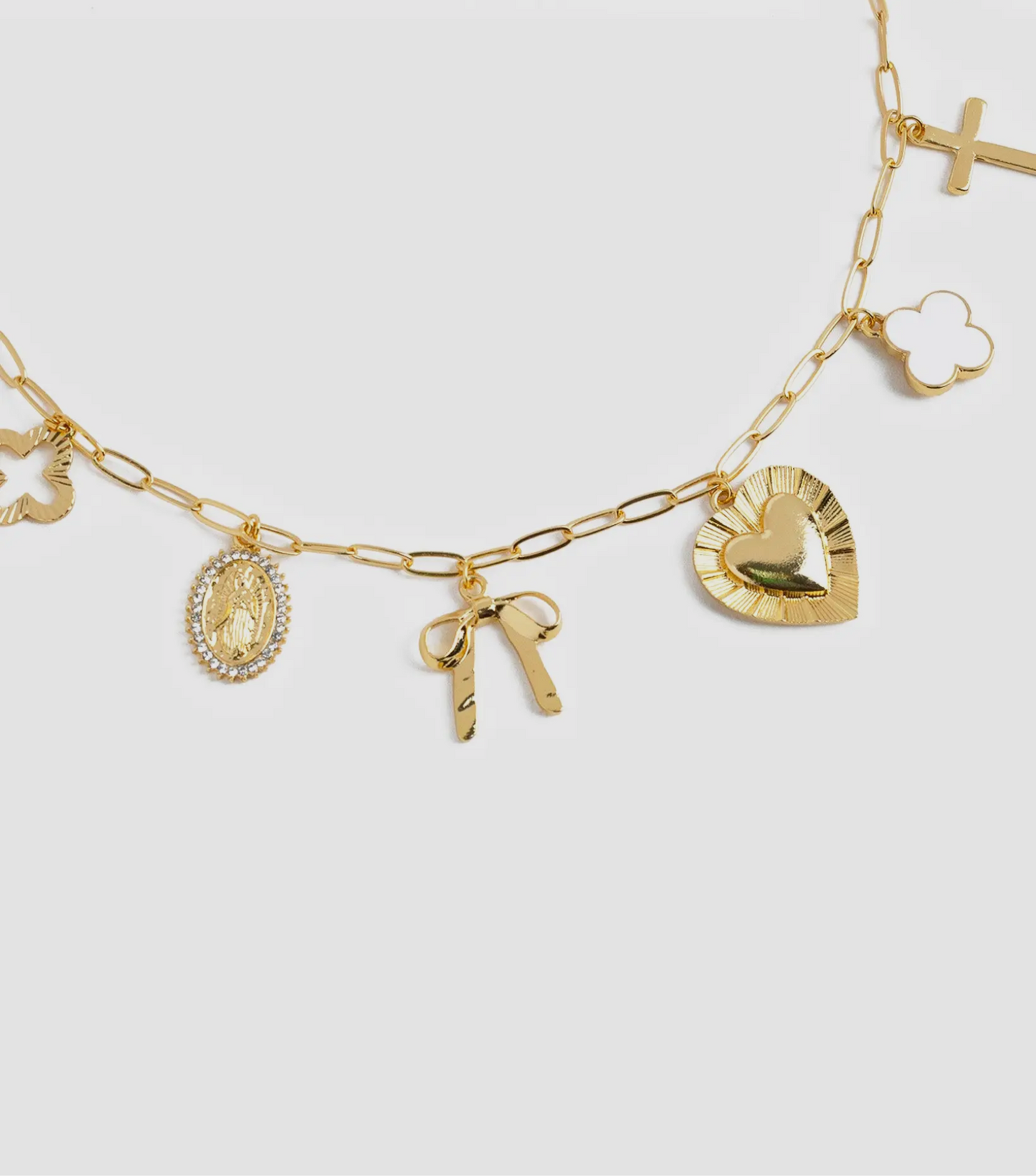 Chunky charm necklace