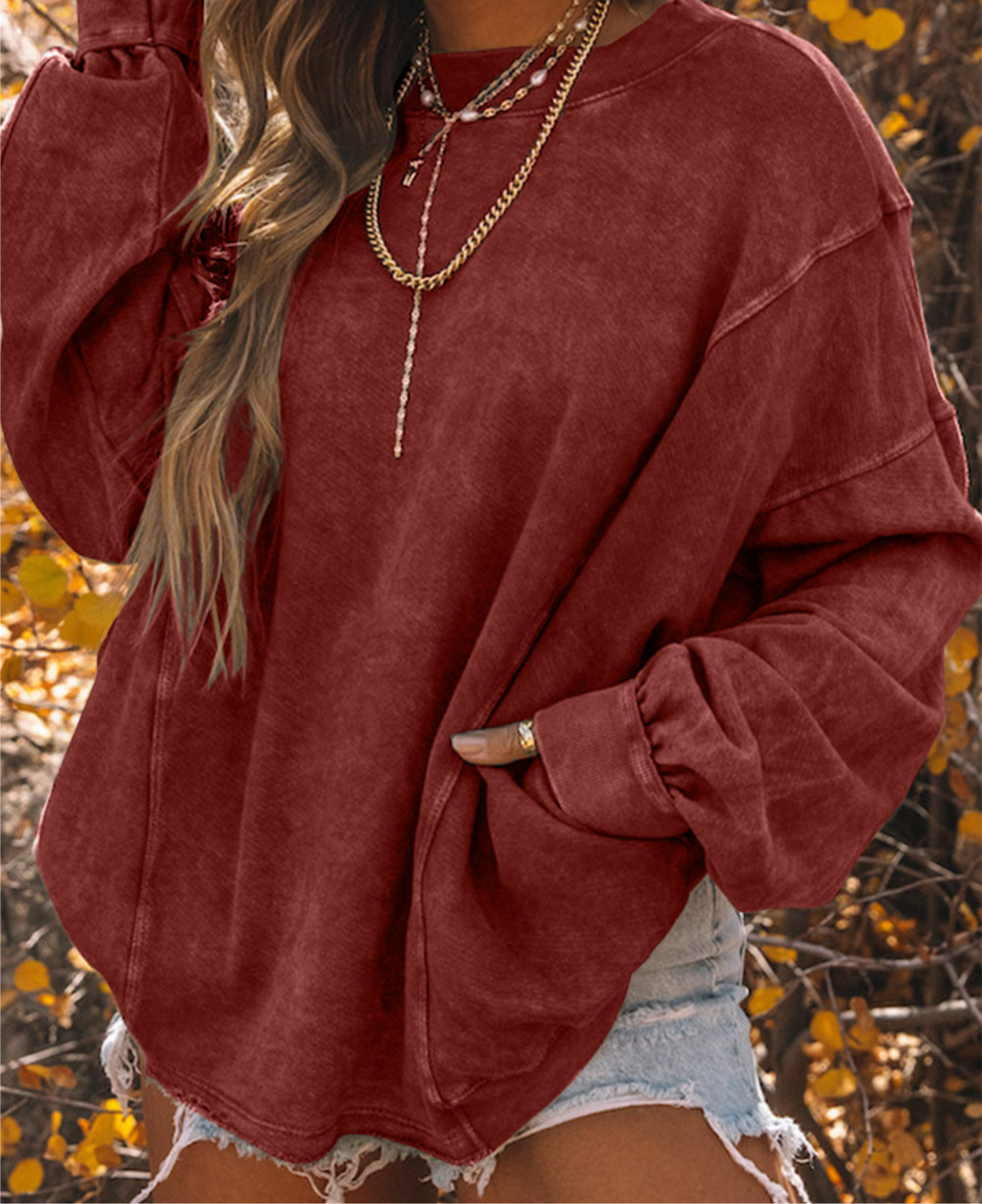 RedTwist Open Back Sweater