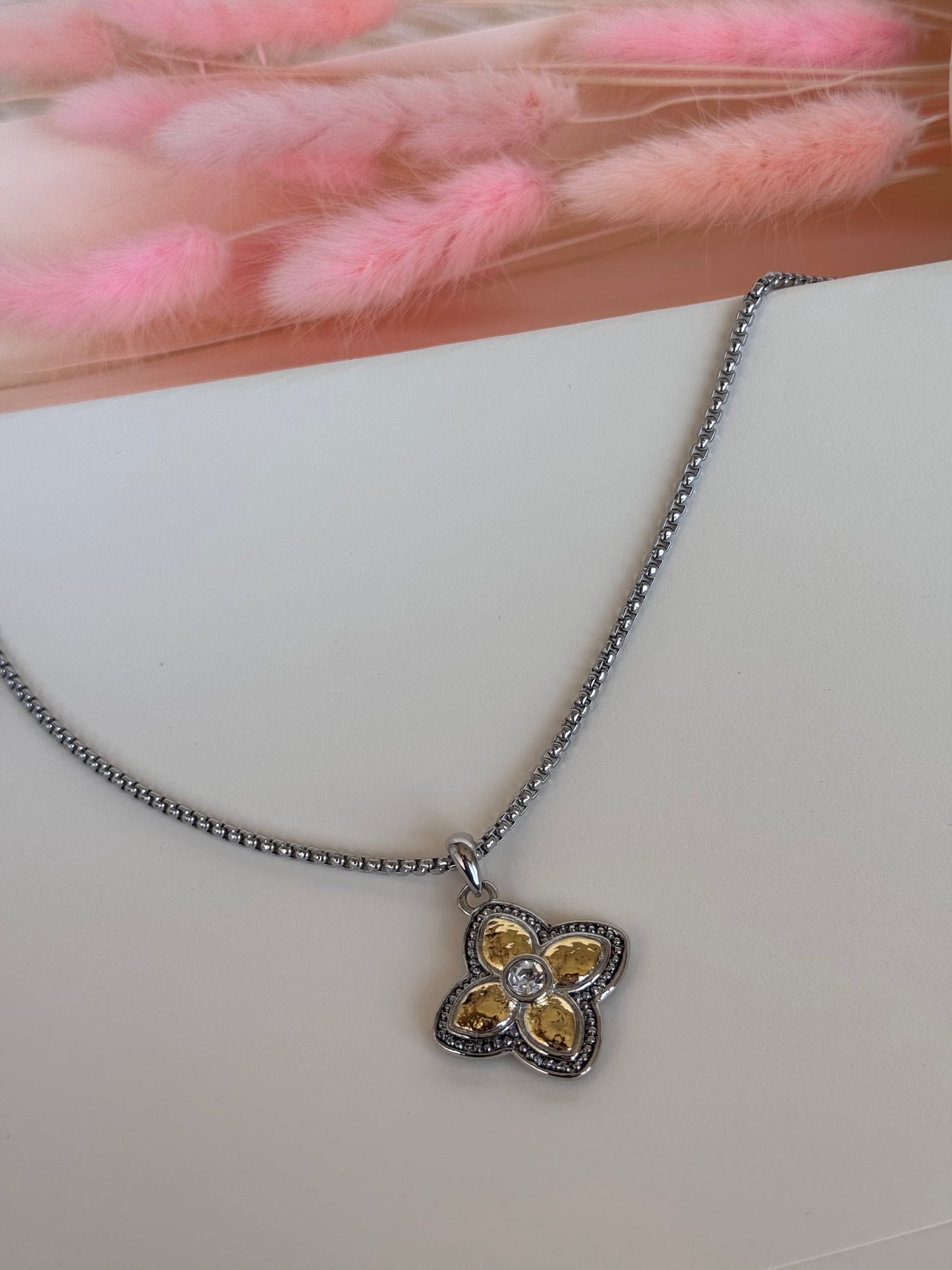 Double Sided Clover Pendant