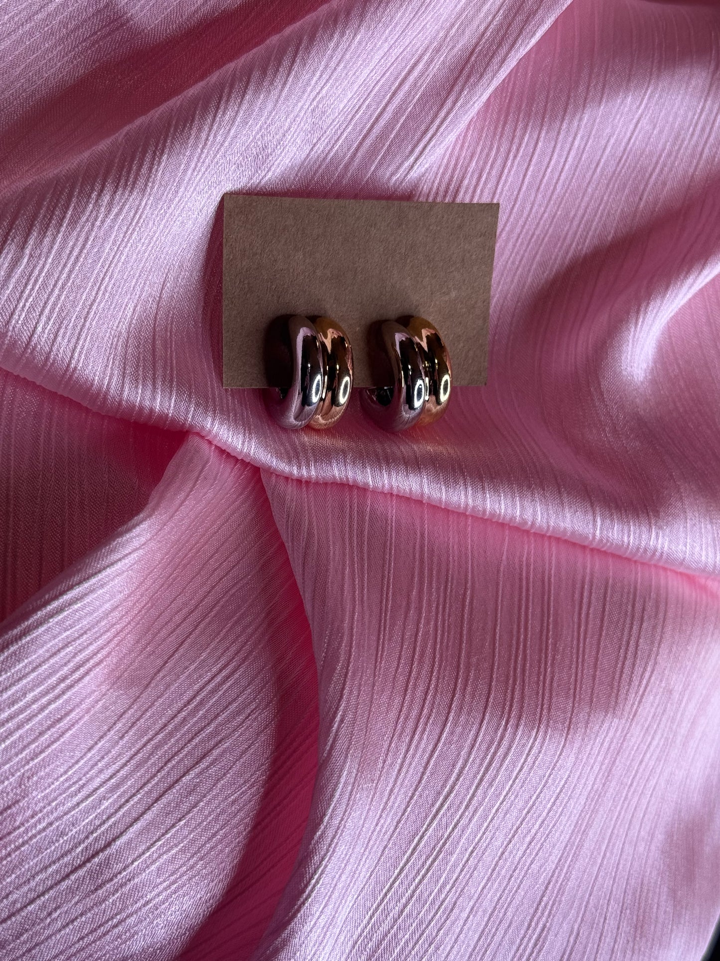 Gold and Silver Small Hoops