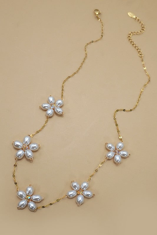 Pearl Flower Necklace
