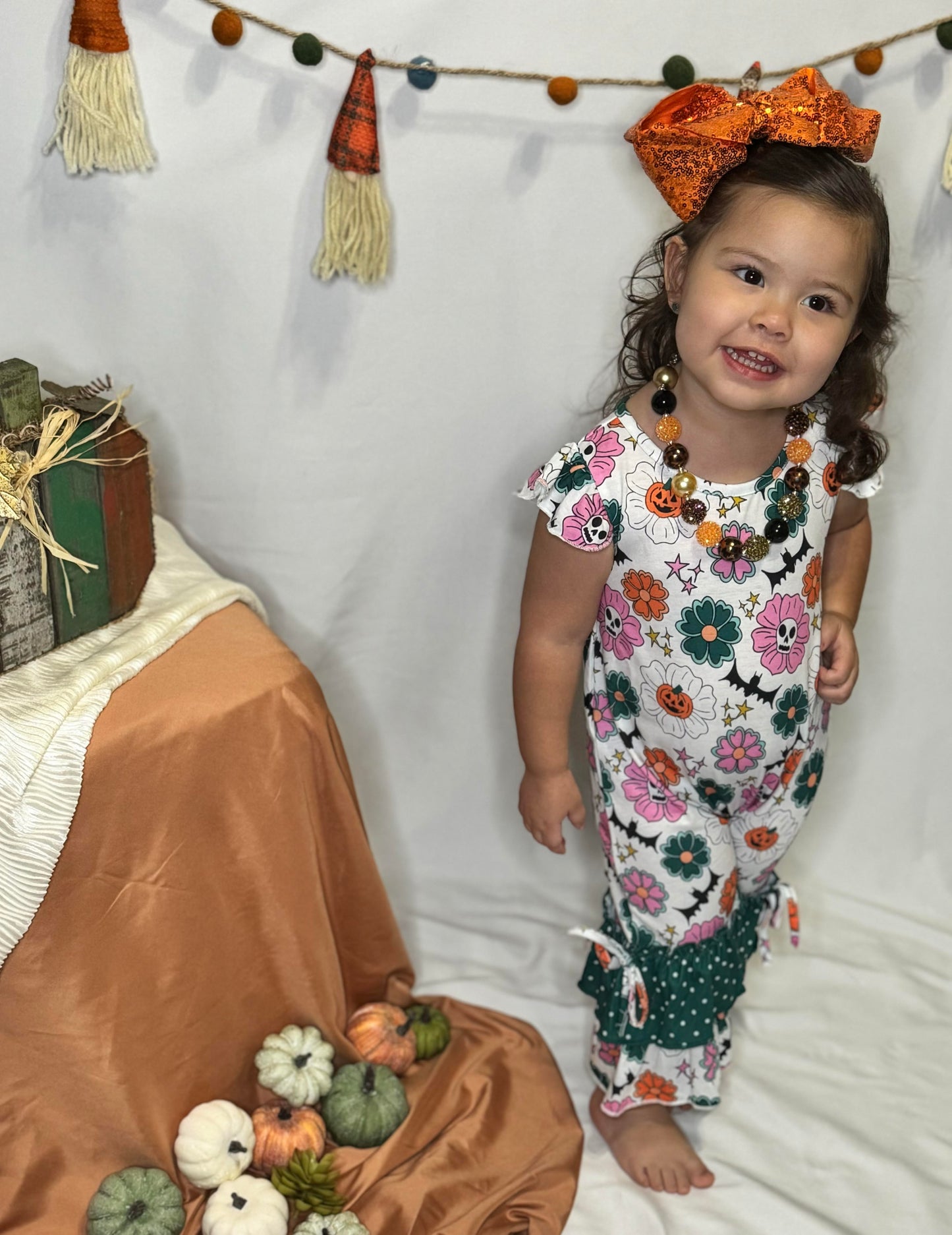 Texas Toddler Glitz Bow ORANGE