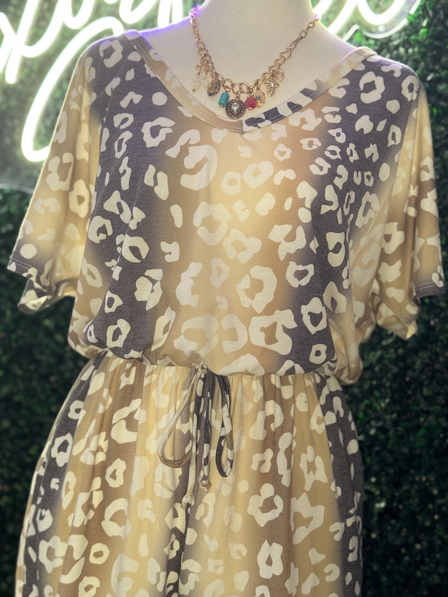 Teagans Leopard Print Romper