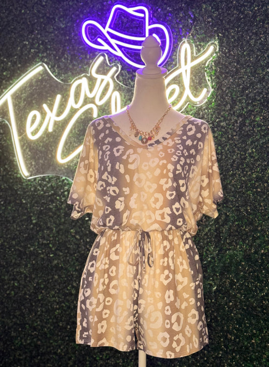Teagans Leopard Print Romper