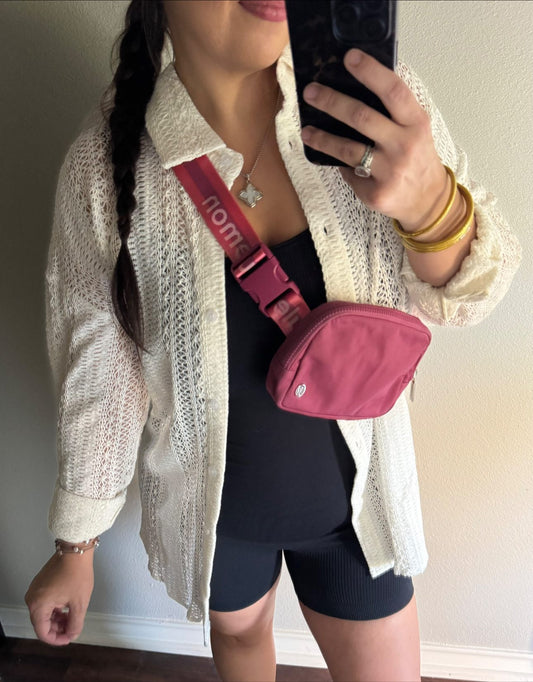 Cream Crochet Tunic