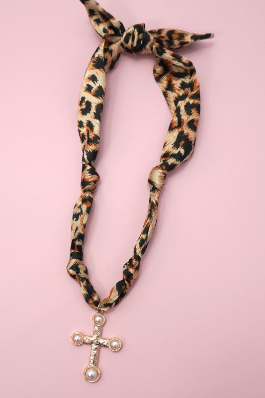 Fabric Scarf Necklace