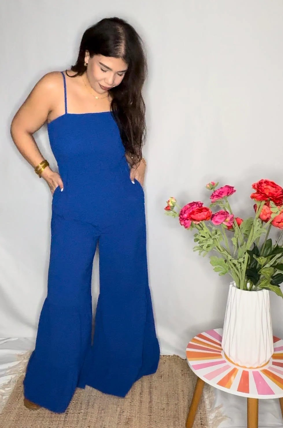 Wide Leg Ruffled Jumpsuit