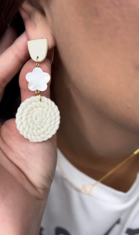 Clay Spiral Earrings